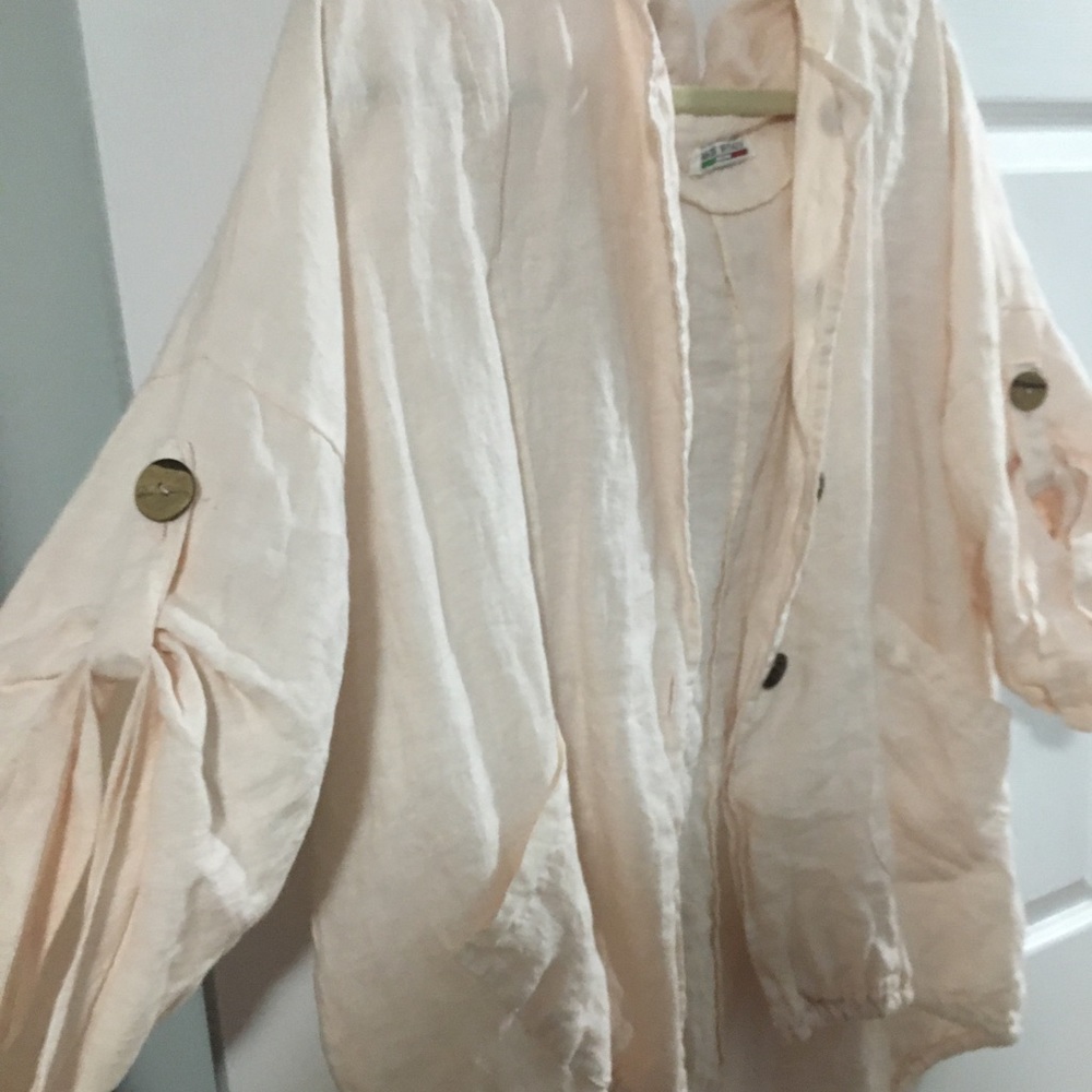 Blush pink cardigan. - Picture 3 of 8